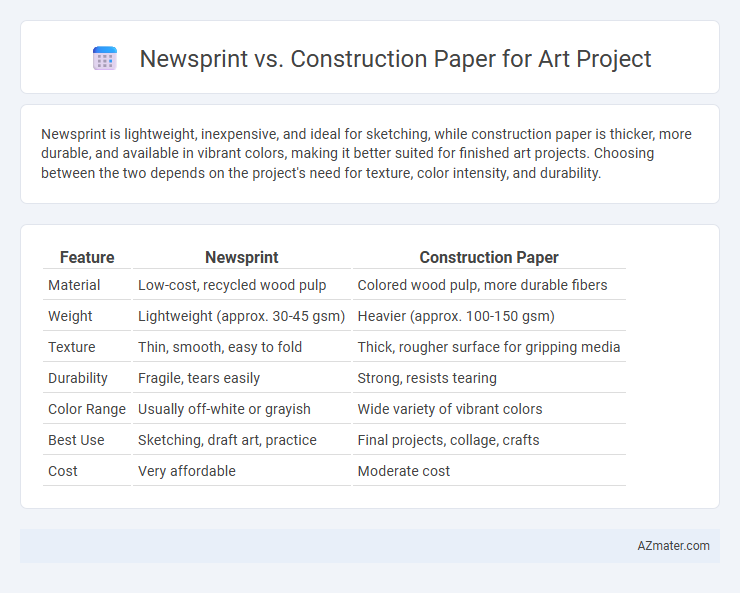 Newsprint vs. Construction Paper for Art Project - What is The Difference?