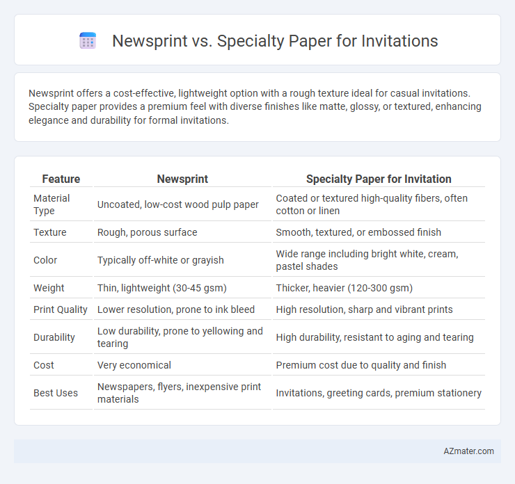 Newsprint vs. Specialty Paper for Invitations - What is The Difference?