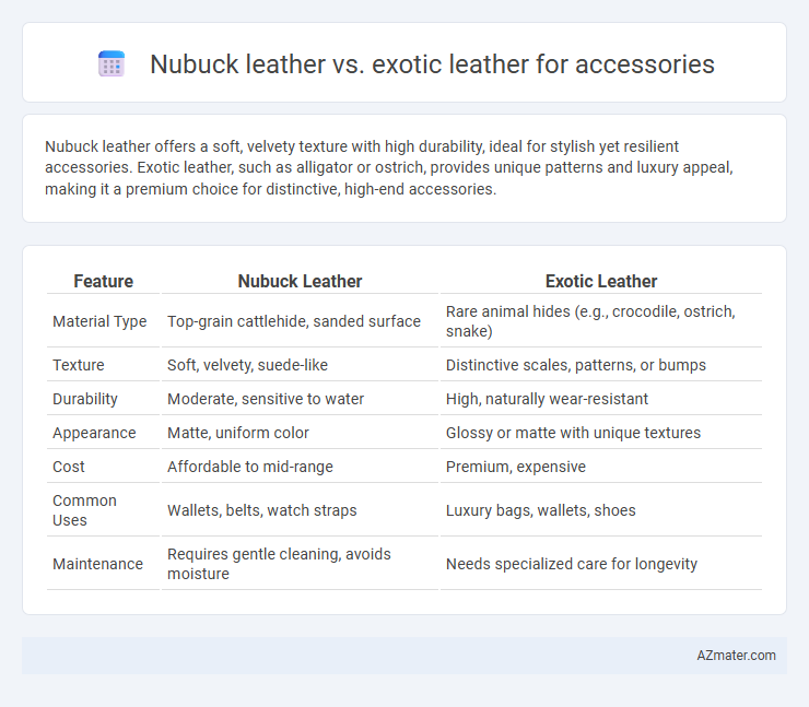 Nubuck leather vs. exotic leather for accessories - What is The Difference?