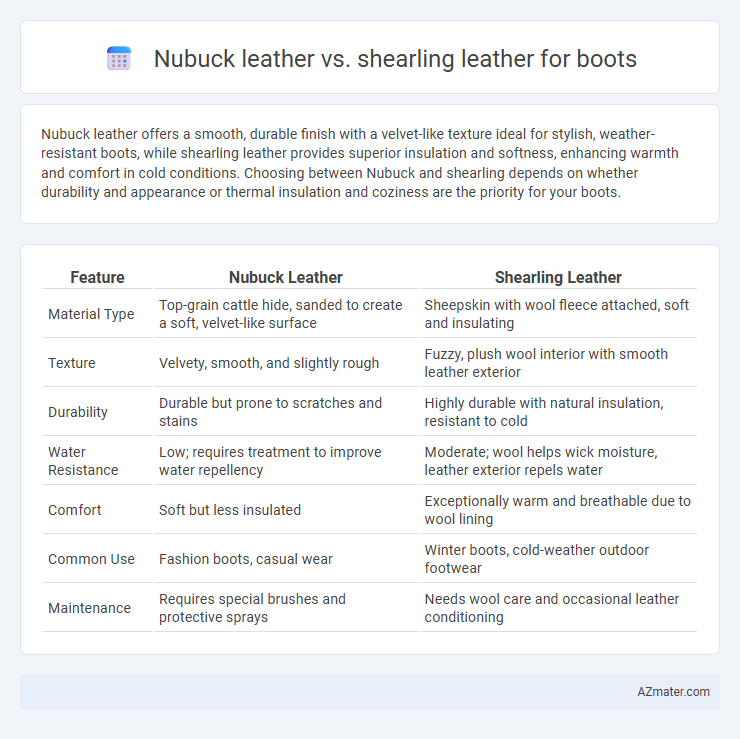 Nubuck leather vs. shearling leather for boots - What is The Difference?