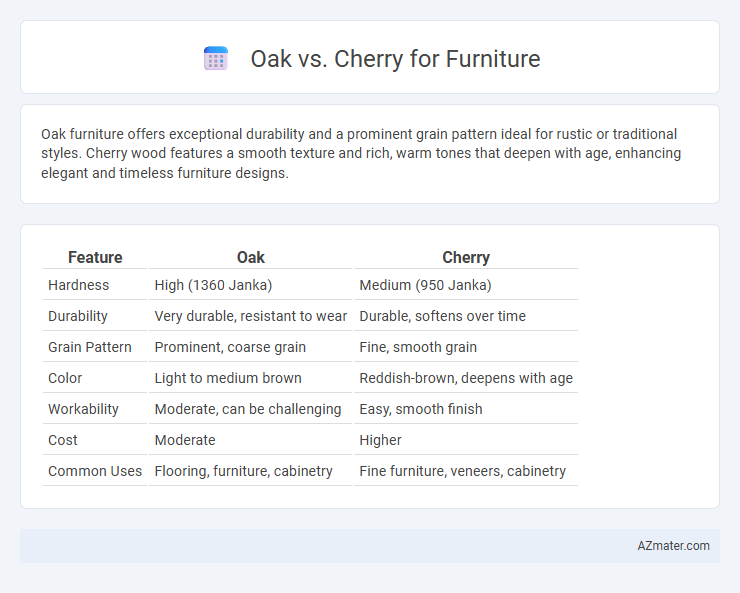 Oak vs. Cherry for Furniture - What is The Difference?