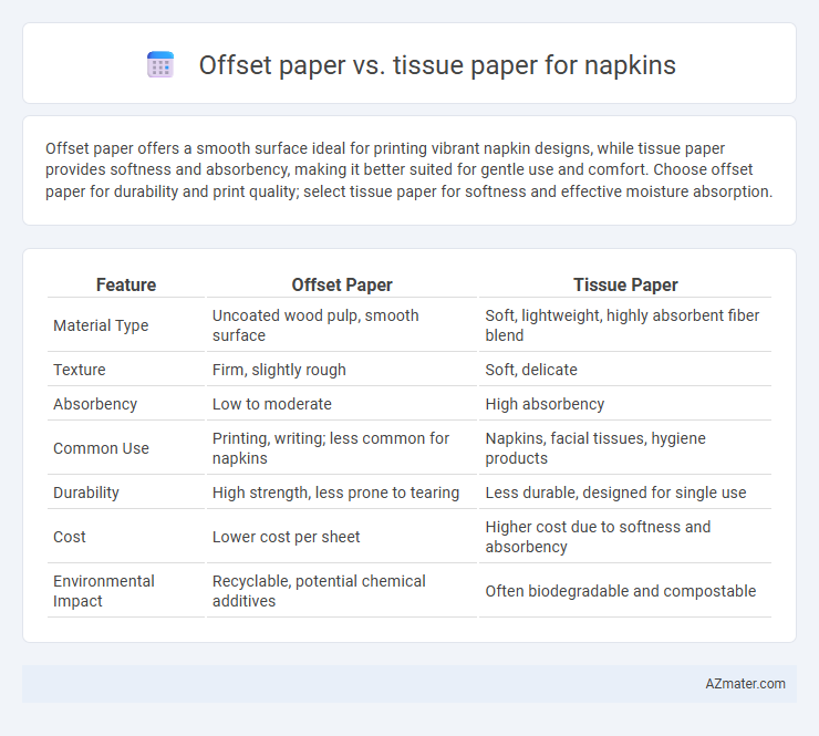 Offset paper vs. tissue paper for napkins - What is The Difference?