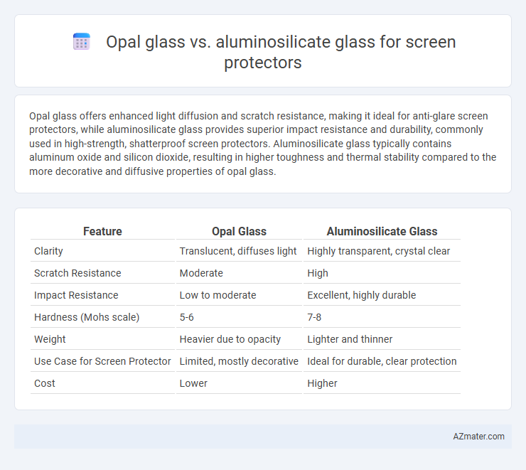 Opal glass vs. aluminosilicate glass for screen protectors - What is The Difference?