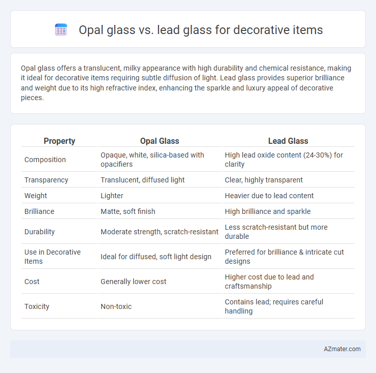 Opal glass vs. lead glass for decorative items - What is The Difference?