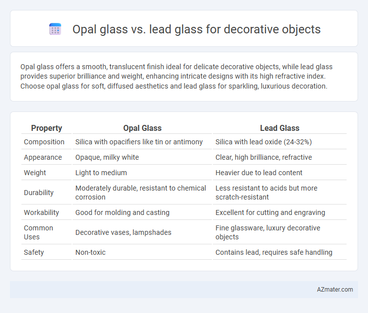 Opal glass vs. lead glass for decorative objects - What is The Difference?