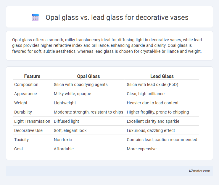 Opal glass vs. lead glass for decorative vases - What is The Difference?