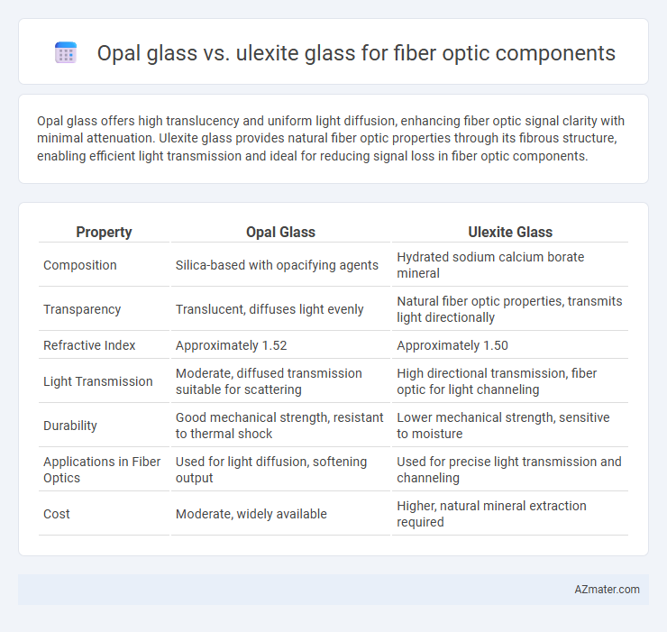 Opal glass vs. ulexite glass for fiber optic components - What is The Difference?
