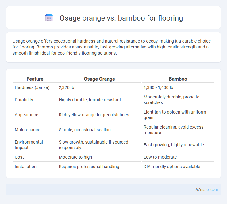 Osage orange vs. bamboo for flooring - What is The Difference?