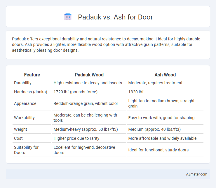 Padauk vs. Ash for Door - What is The Difference?