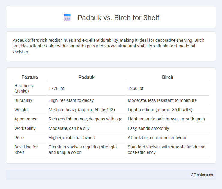Padauk vs. Birch for Shelf - What is The Difference?