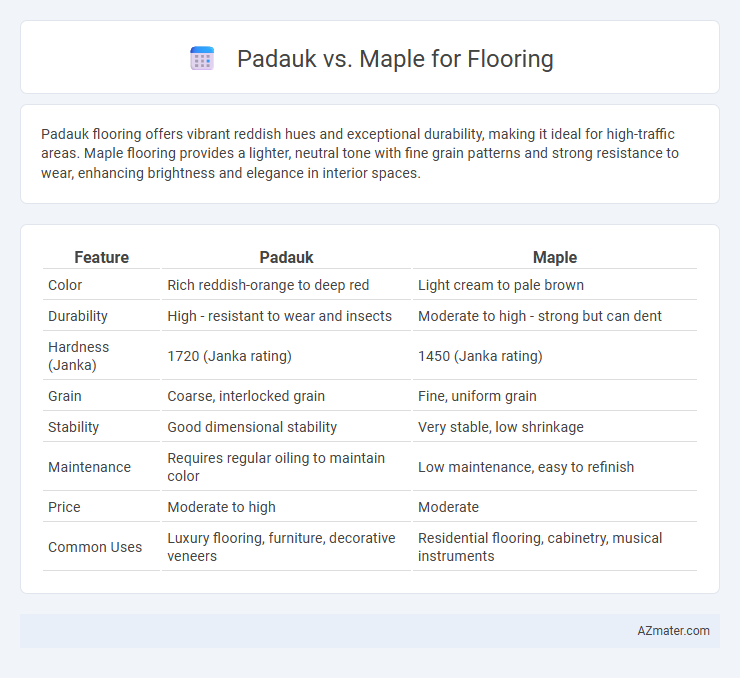 Padauk vs. Maple for Flooring - What is The Difference?