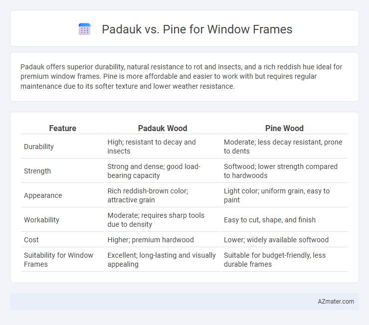 Padauk vs. Pine for Window Frames - What is The Difference?