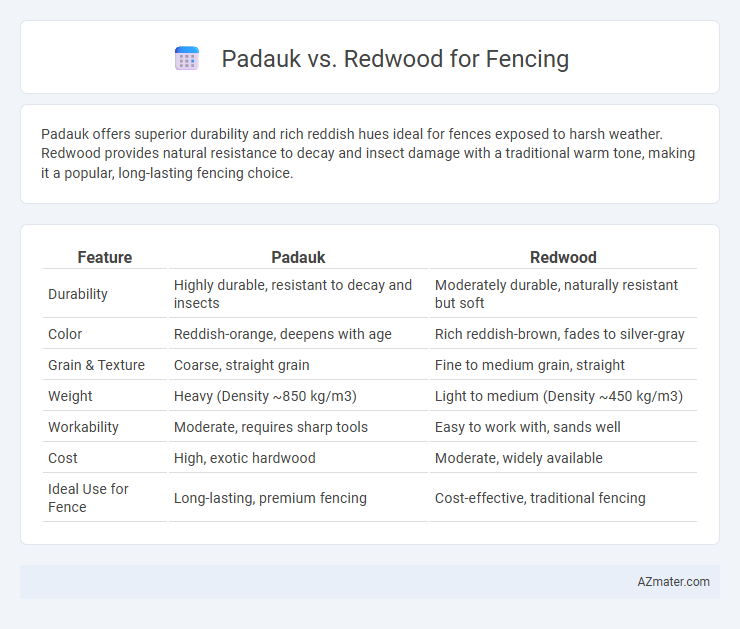Padauk vs. Redwood for Fencing - What is The Difference?