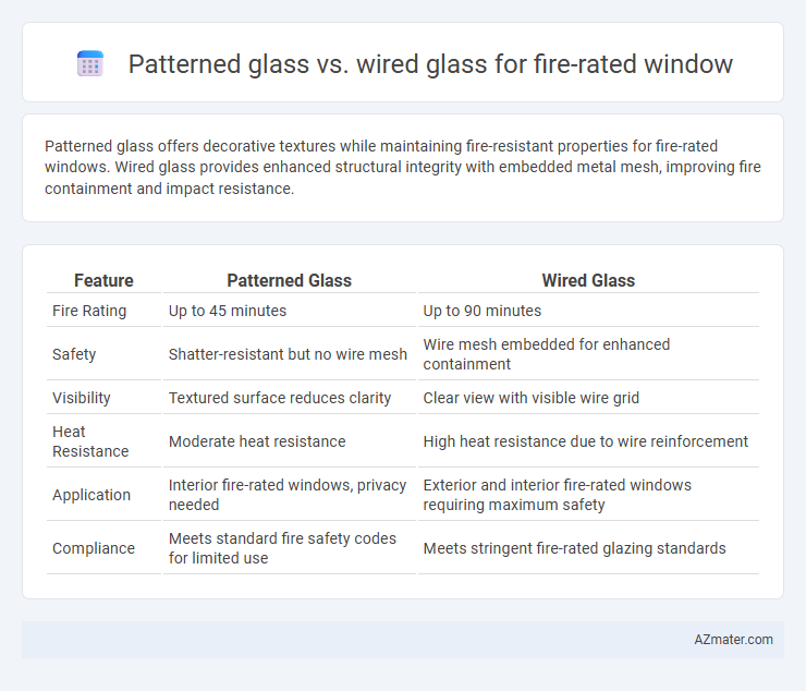 Patterned glass vs. wired glass for fire-rated window - What is The Difference?