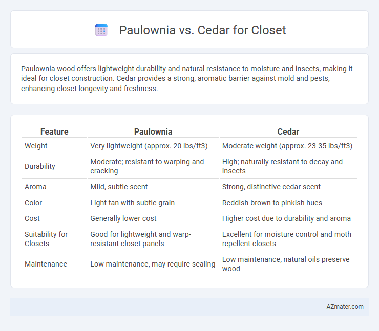 Paulownia vs. Cedar for Closet - What is The Difference?