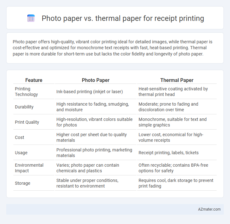 Photo paper vs. thermal paper for receipt printing - What is The Difference?