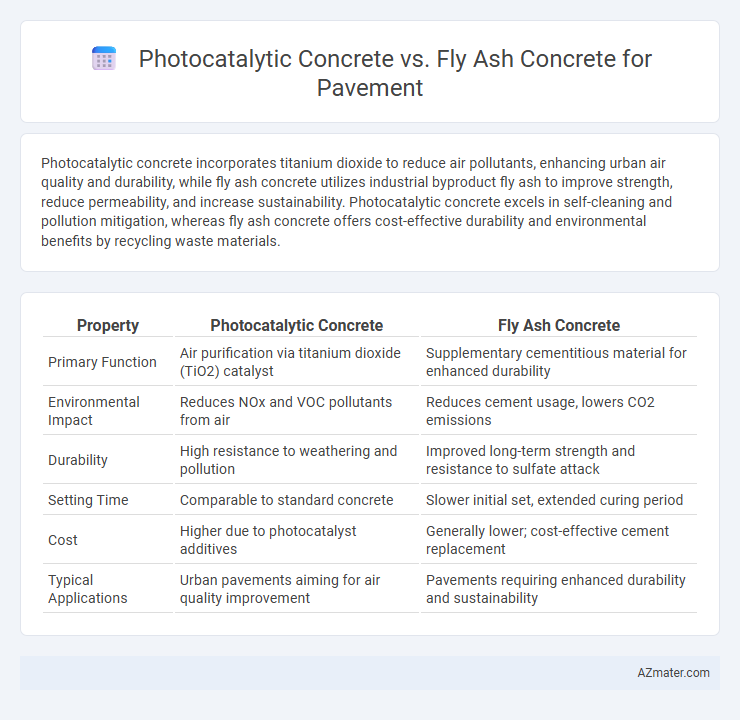 Photocatalytic Concrete vs. Fly Ash Concrete for Pavement - What is The Difference?