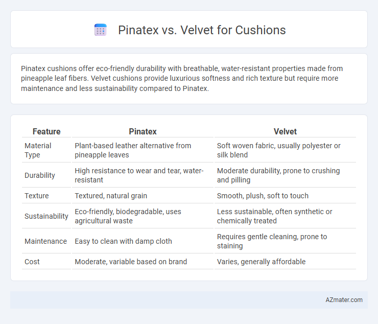 Pinatex vs. Velvet for Cushions - What is The Difference?