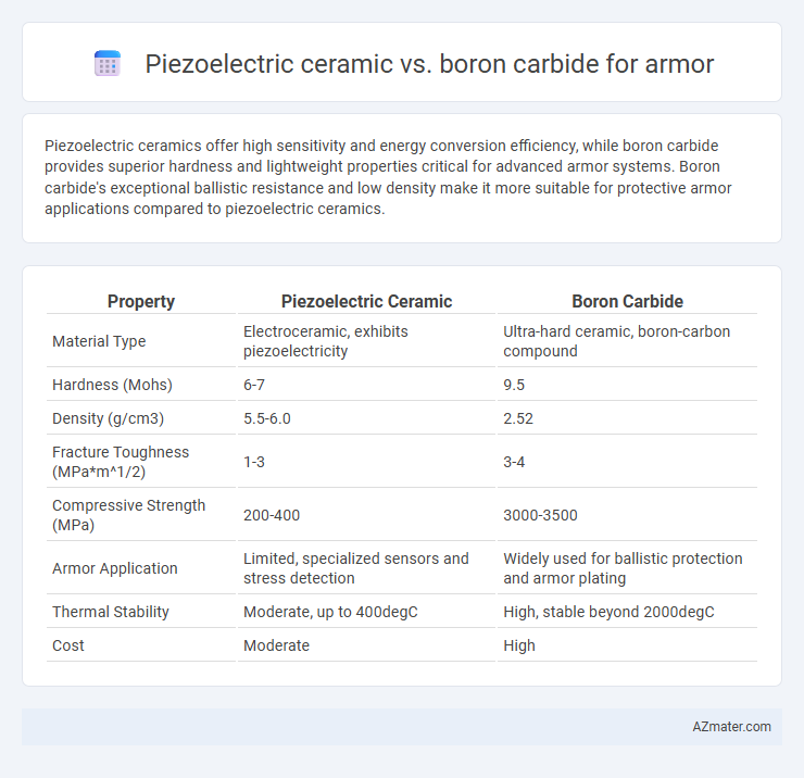 Piezoelectric ceramic vs. boron carbide for armor - What is The Difference?