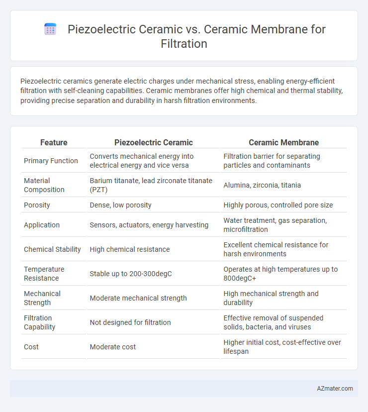 Piezoelectric Ceramic vs. Ceramic Membrane for Filtration - What is The Difference?