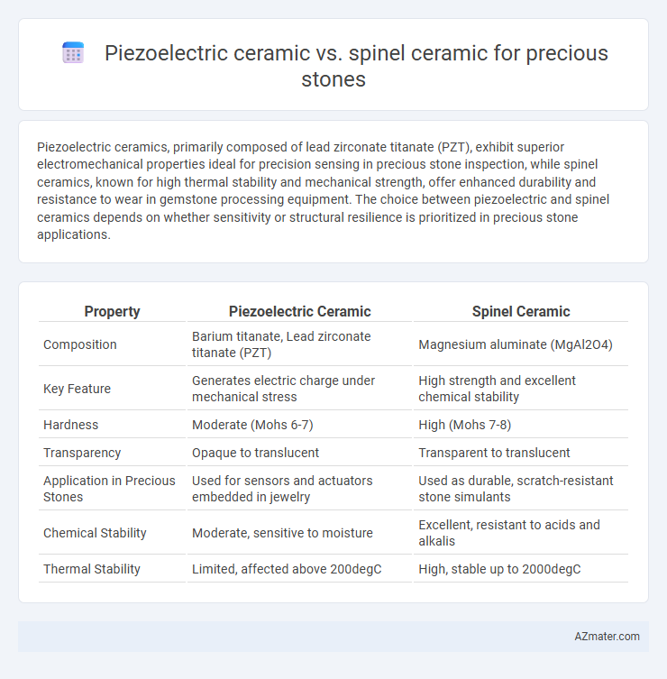 Piezoelectric ceramic vs. spinel ceramic for precious stones - What is The Difference?
