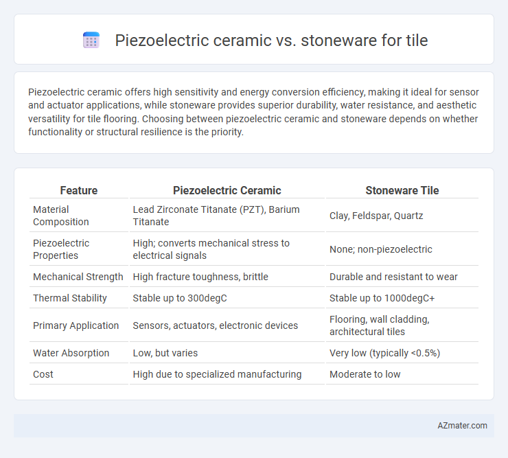 Piezoelectric ceramic vs. stoneware for tile - What is The Difference?