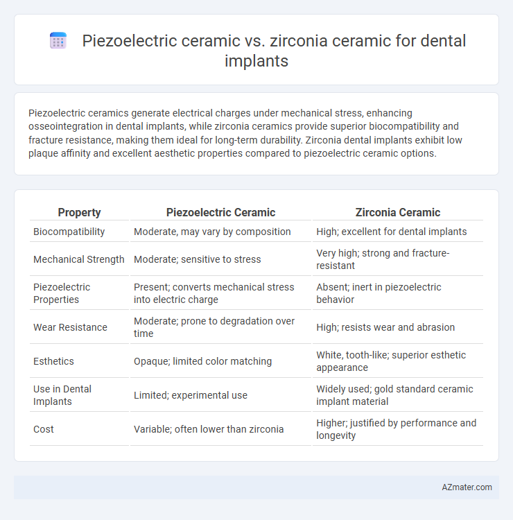 Piezoelectric ceramic vs. zirconia ceramic for dental implants - What is The Difference?