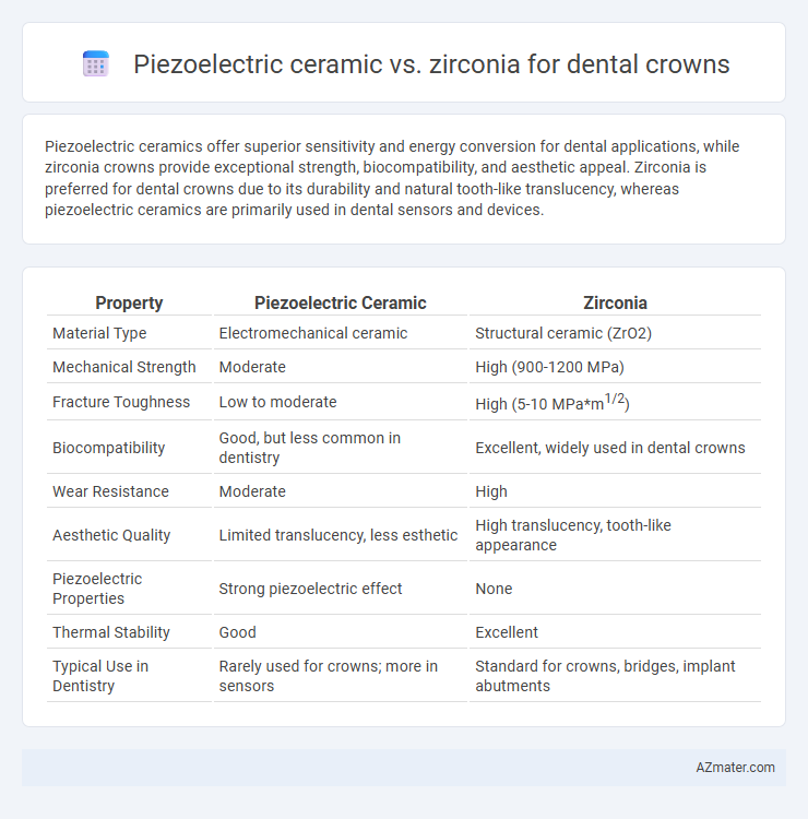 Piezoelectric ceramic vs. zirconia for dental crowns - What is The Difference?