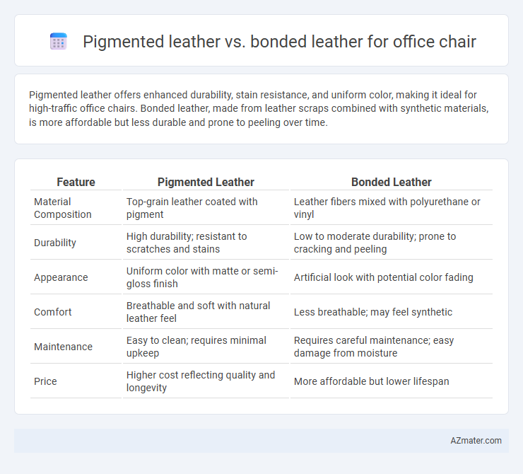 Pigmented leather vs. bonded leather for office chair - What is The Difference?
