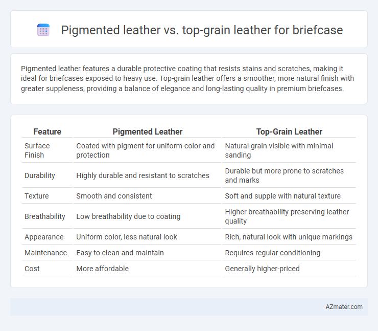 Pigmented leather vs. top-grain leather for briefcase - What is The Difference?