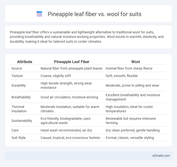 Pineapple leaf fiber vs. wool for suits - What is The Difference?