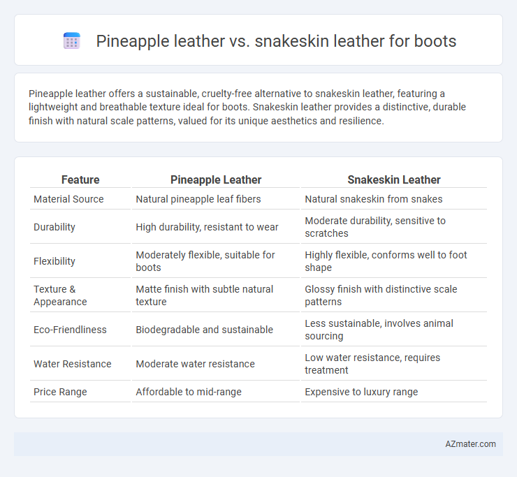 Pineapple leather vs. snakeskin leather for boots - What is The Difference?