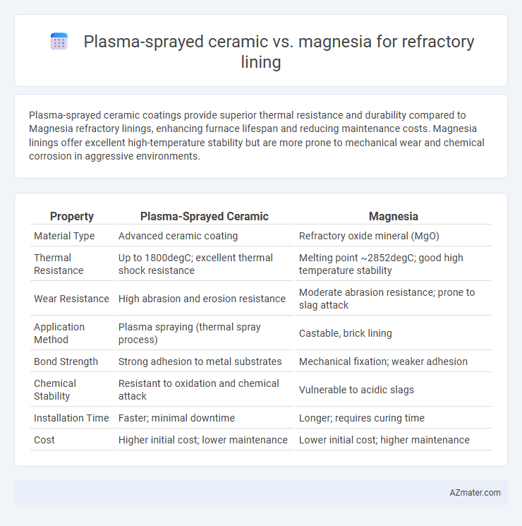 Plasma-sprayed ceramic vs. magnesia for refractory lining - What is The Difference?