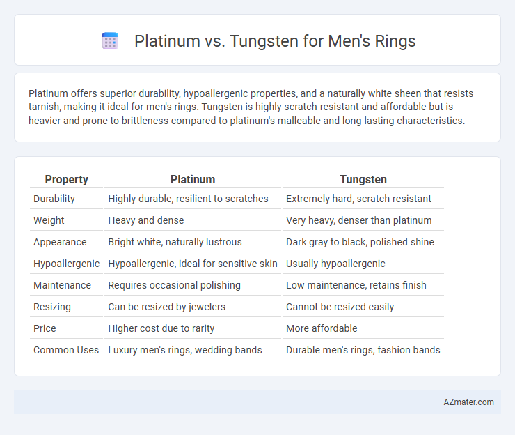 Platinum vs. Tungsten for Men's Rings - What is The Difference?