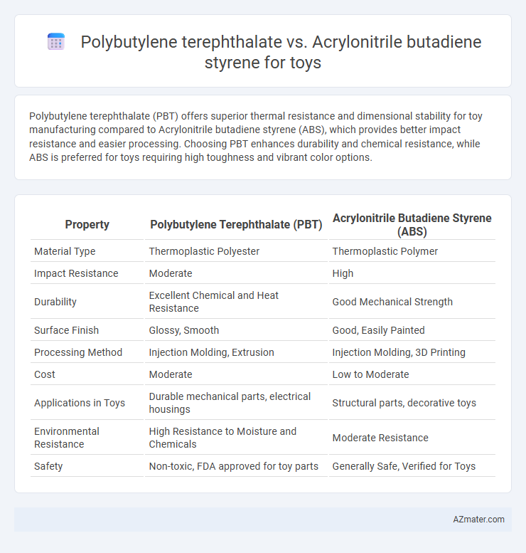 Polybutylene terephthalate vs. Acrylonitrile butadiene styrene for toys - What is The Difference?