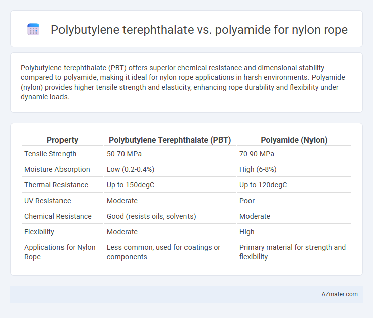 Polybutylene terephthalate vs. polyamide for nylon rope - What is The Difference?