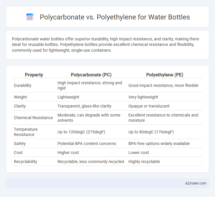 Polycarbonate vs. Polyethylene for Water Bottles - What is The Difference?