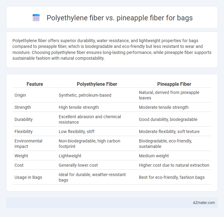 Polyethylene fiber vs. pineapple fiber for bags - What is The Difference?