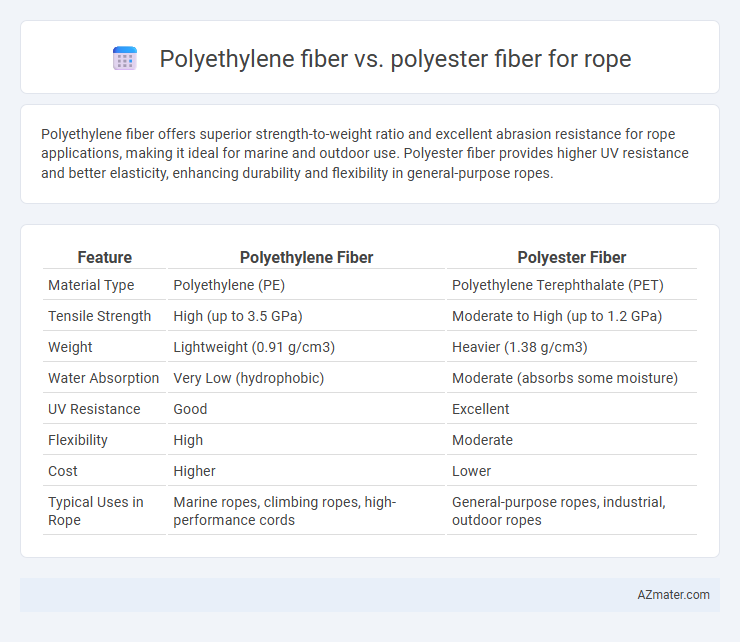 Polyethylene fiber vs. polyester fiber for rope - What is The Difference?