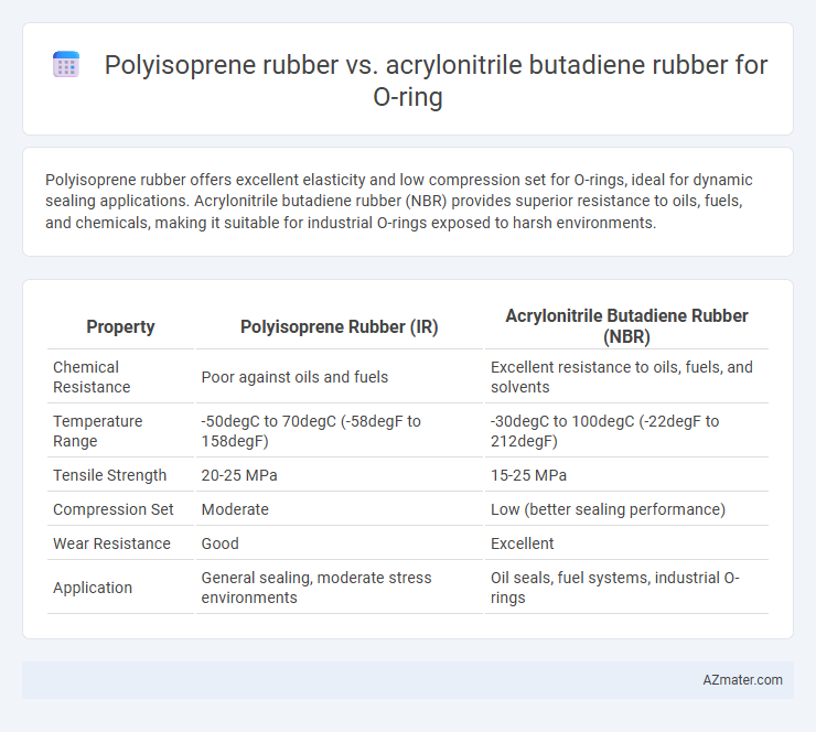 Polyisoprene rubber vs. acrylonitrile butadiene rubber for O-ring - What is The Difference?