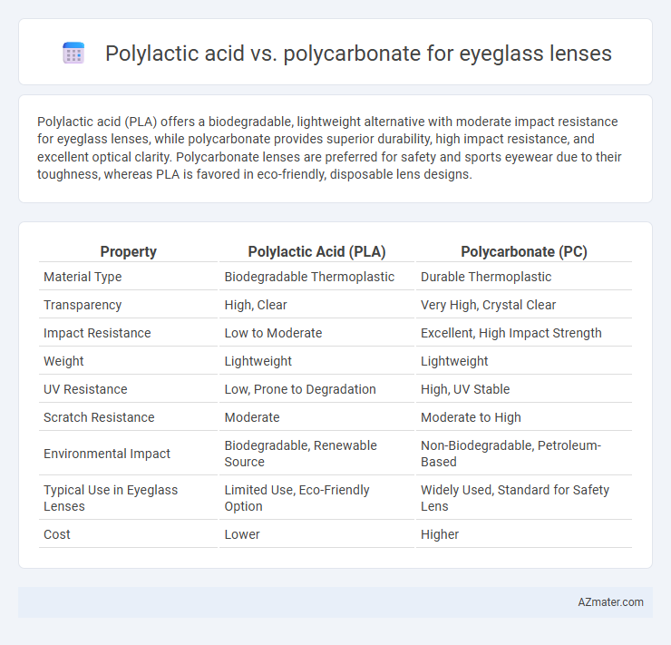 Polylactic acid vs. polycarbonate for eyeglass lenses - What is The Difference?