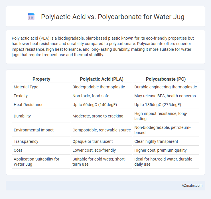 Polylactic Acid vs. Polycarbonate for Water Jug - What is The Difference?