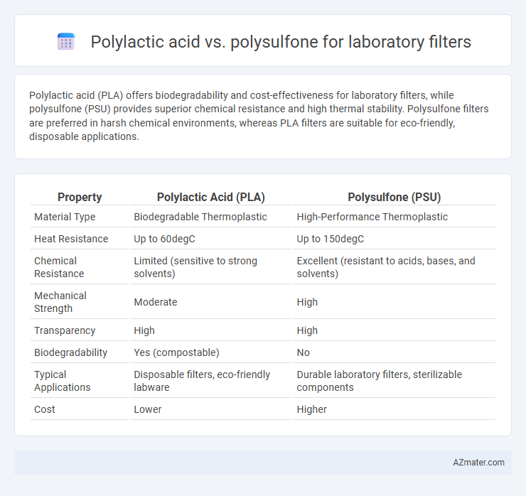 Polylactic acid vs. polysulfone for laboratory filters - What is The Difference?