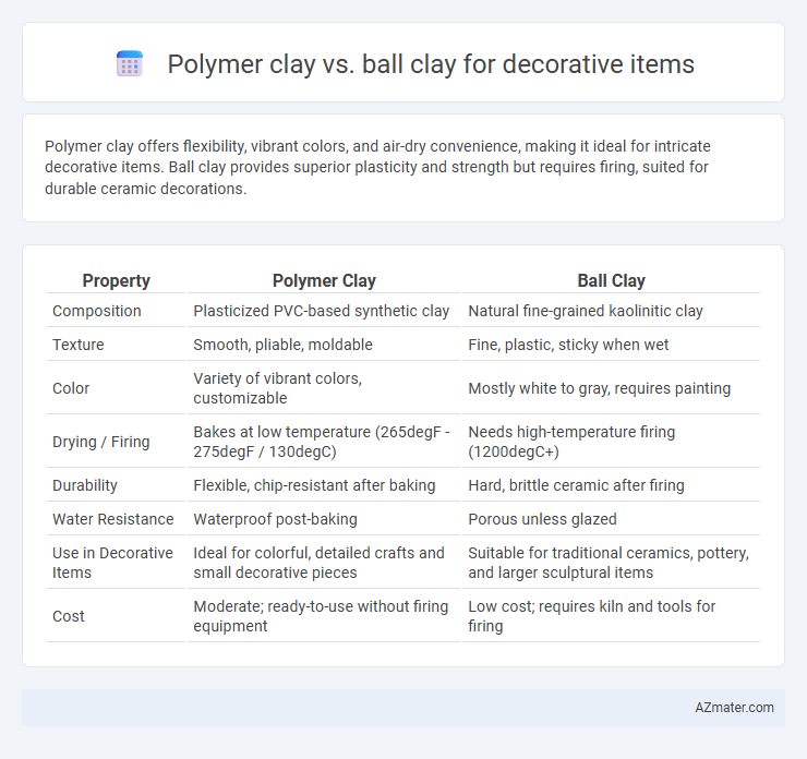 Polymer clay vs. ball clay for decorative items - What is The Difference?