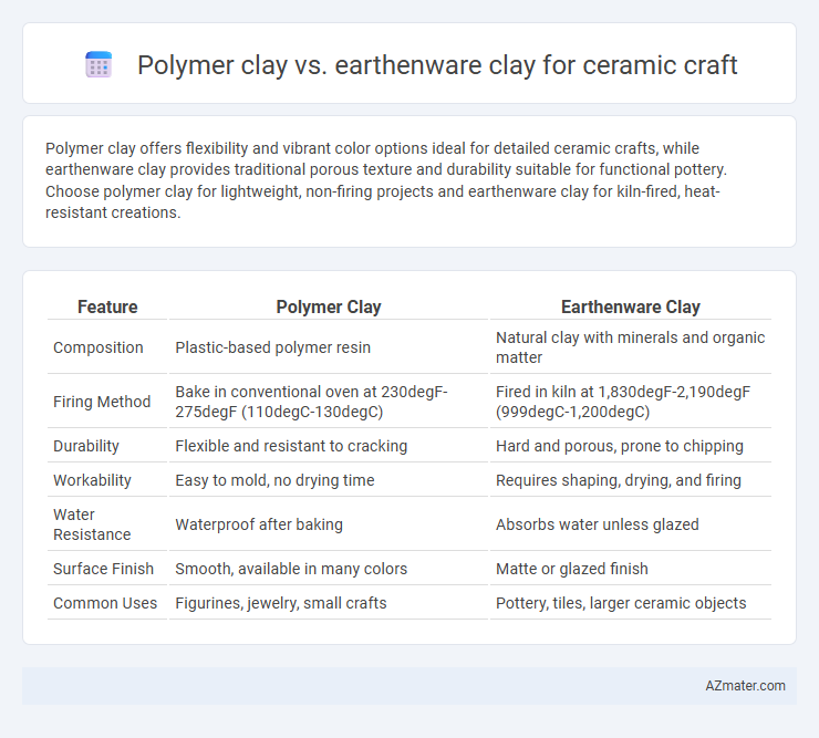 Polymer clay vs. earthenware clay for ceramic craft - What is The Difference?