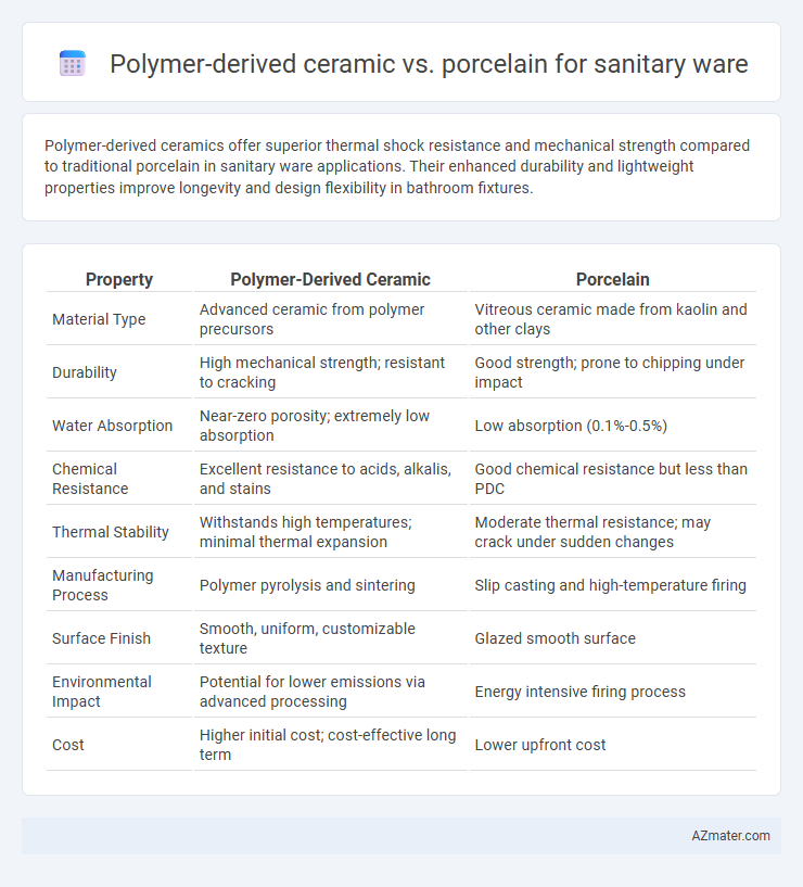 Polymer-derived ceramic vs. porcelain for sanitary ware - What is The Difference?