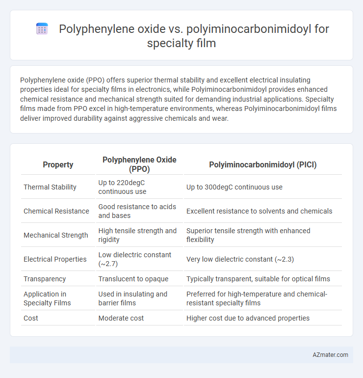Polyphenylene oxide vs. polyiminocarbonimidoyl for specialty film - What is The Difference?
