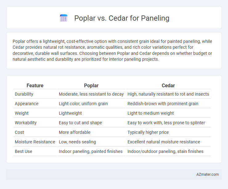 Poplar vs. Cedar for Paneling - What is The Difference?