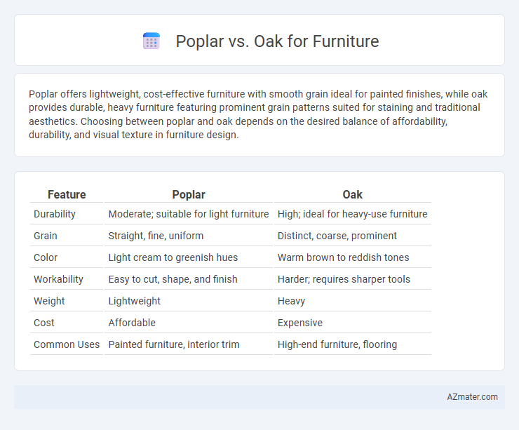 Poplar vs. Oak for Furniture - What is The Difference?