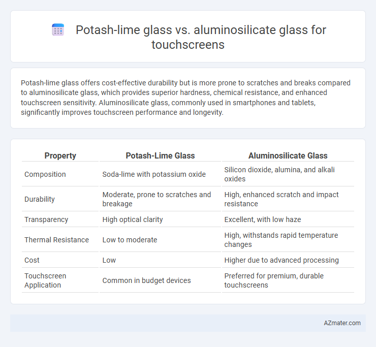 Potash-lime glass vs. aluminosilicate glass for touchscreens - What is The Difference?